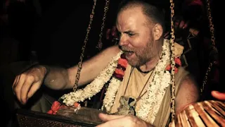 Aindra Prabhu - Fired up Evening Kirtan at ISKCON Vrindavan