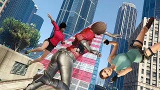 GTA 5 Impressive Ragdolls #22 (Ada Wong, Lara Croft And Kokoro Fails)