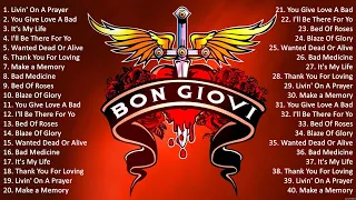 Bon Jovi Greatest Hits Playlist Full Album ~ Best Of Rock Rock Songs Collection Of All Time