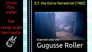 E.T. the Extra-Terrestrial (1982) 35mm film trailer (v1), flat hard matte, 1440p