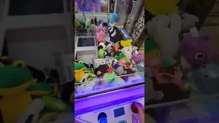 Winning a MYSTERY Plush in a Claw Machine #shorts