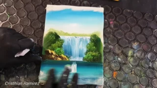 Finger Painting #8 "waterfall" 4k