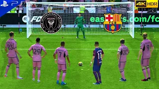 FC 24 - Messi Ronaldo Neymar Mbappe Haaland All Stars- Inter Miami Vs Barcelona Penalty Shootout PS5