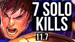 GAREN vs AATROX (TOP) | 9/0/5, 2.2M mastery, 7 solo kills, 700+ games | KR Diamond | v11.7