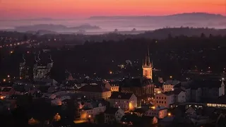 Západ slunce nad Vrchlabím