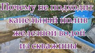 Почему не подходит капельный полив с большим количеством железа в воде из скважины.