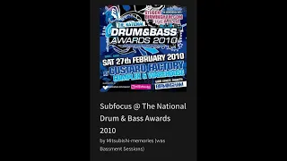 Subfocus @ The National Drum & Bass Awards 2010
