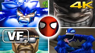Spider-Man PS1 FR - Tous les Boss VF | Avec Cinématiques + Fin [4K 60FPS] (Dreamcast, N64, PC)