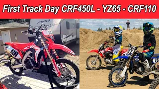 CRF450l - YZ65 First MX Track Ride