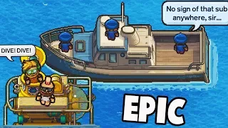 STEALING a Stealth SUBMARINE From the Police!  (Escapists 2 Multiplayer Gameplay - H.M.P. Offshore)