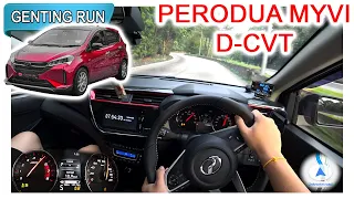 Perodua Myvi 1.5L D-CVT, Eibach Sport Spring, AD08R | Malaysia #POV [Genting Run 冲上云霄][CC Subtitle]
