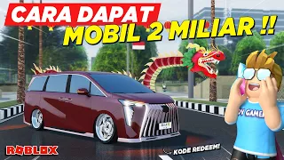 LOKASI DAN CARA CEPAT DAPAT MOBIL MISTERIUS SPESIAL IMLEK !! KODE REDEEM CDID UPDATE - Roblox