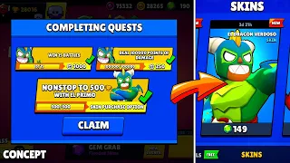 Completing EL DRAGON VERDOSO Skin Quest - Brawl Stars Quests #9 (CONCEPT)