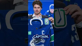 Rick Tocchet talked about naming Quinn Hughes the next Captain of the #Canucks in April #shorts #nhl