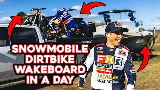 Snowmobile / Dirt Bike / Wakeboard in a DAY. Is it possible?
