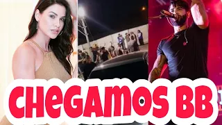 Gusttavo Lima chegando no show em Sorocaba e Andressa Suita vola para casa com os filhos