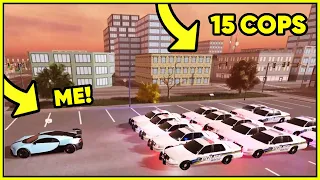 25 COPS VS ME WITH A STEERING WHEEL... (Emergency Response Liberty County)