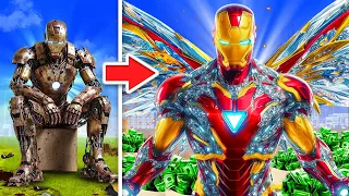 $1 To $1,000,000 IRON MAN In GTA 5!