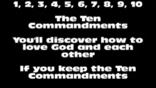 Ten Commandments Song for kids (soundtrack available)