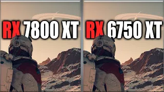 RX 7800 XT vs RX 6750 XT Benchmarks - Tested in 20 Games