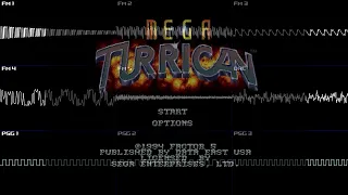 Mega Turrican (Mega Drive/Genesis) - Full Oscilloscope View