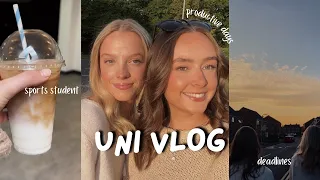 uni vlog 🌞 | productive days, deadlines and exam season.