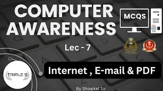Lec - 7 Internet, E-mail & PDF - MCQs || By Showkat Sir for JKPSI SSC CGL JKSSB