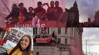 Liverpool FC Parade 2022 Vlog - Liver Birds turn RED!