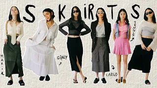 HOW TO style ALL types of SKIRTS this summer *embracing my femininity*