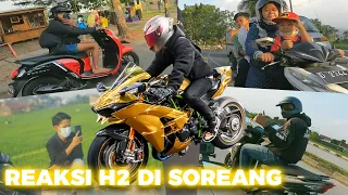 REAKSI ORANG SOREANG LIAT NINJA H2