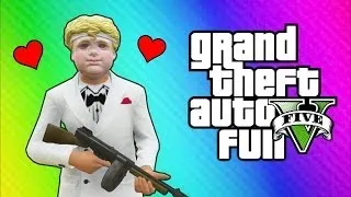 GTA 5 Online Funny Moments - Valentine's Day Massacre DLC, Kisses, Cupid Mask, Roosevelt Vehicle!