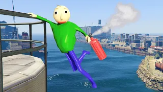 Baldi in GTA 5 Water fails/ragdolls vol.1 (Euphoria physics)