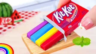 Amazing KITKAT Cake | Best Miniature Rainbow KitKat Chocolate Cake Decorating Recipes | Mini Cooking