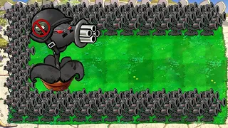 1 DOOM-GATLING PEA vs 99 DOOM-THREEPEATER vs ALL ZOMBIES - Plants vs Zombies Hack