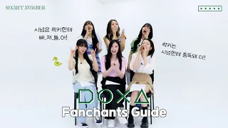 SECRET NUMBER "독사 (DOXA)" Fanchants Guide
