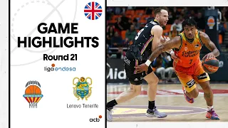 Valencia Basket - Lenovo Tenerife (77-72) GAME HIGHLIGHTS | Liga Endesa 2022-23