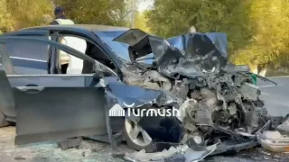 Жесткое ДТП близ Токмока – столкнулись 3 авто