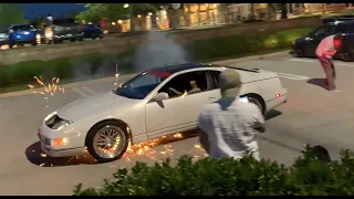 Guy Blows Up 300ZX trying to do Burnout