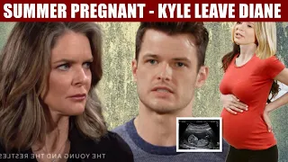 The Young And The Restless Summer pregnant - Kyle leaves Diane to live with his wife and children