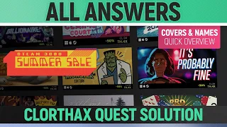 Steam Summer Sale 2022 - ALL ANSWERS / COVERS OVERVIEW - Clorthax's Quest