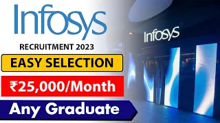 Infosys Recruitment 2023 | Latest Job Vacancy 2023 | Fresher Any Graduate Eligible | Salary ₹25,000