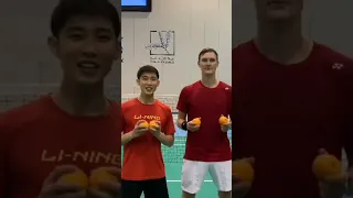 Viktor Axelsen & loh Kean Yew wishing you happy Chinese day #shorts