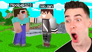 NOOBEK W KOŃCU SIĘ POJAWIŁ w Minecraft! *SPOTKANIE*