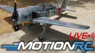 Live Unboxing of the Black Horse FW-190   | Motion RC LIVE