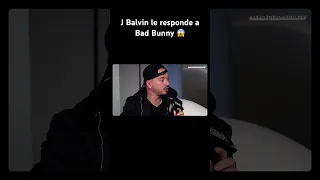 J Balvin le responde a Bad Bunny #badbunny #jbalvin