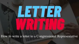 How to Write a Letter to Your Representative