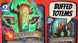 TOTEM GOLIATH BUFFED!! But is it enough?? Totem Shaman Tested! | Scholomance Academy | Hearthstone