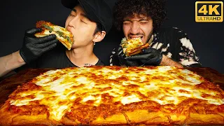 ASMR 'LONELY' PIZZA with BENNY BLANCO | COOKING & EATING SOUNDS | Zach Choi ASMR