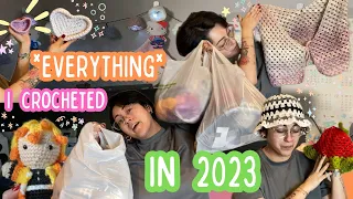 ˖⁺‧₊˚♡ EVERYTHING I crocheted in 2023.. clothing, bags, hats, plushies and more! CROCHET VLOG ♡˚₊‧⁺˖