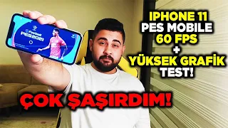 HAYATIMDA BÖYLE BİR ŞEY YAŞAMADIM! 😱 IPHONE 11 PES MOBILE 60 FPS + YÜKSEK GRAFİK GAMEPLAY TEST!